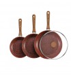 Copper Stone pans set